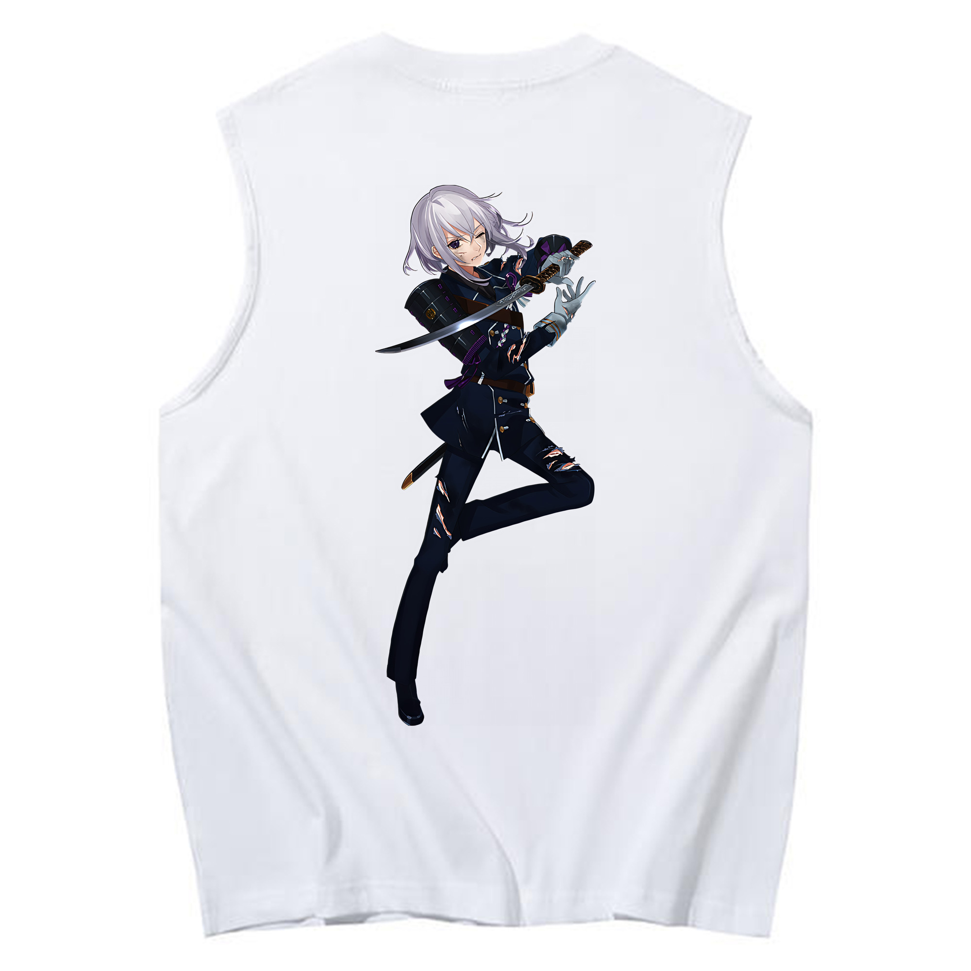 （画像用） 刀剣乱舞 Touken Ranbu コットン100％タンクトップ（背面プリント）