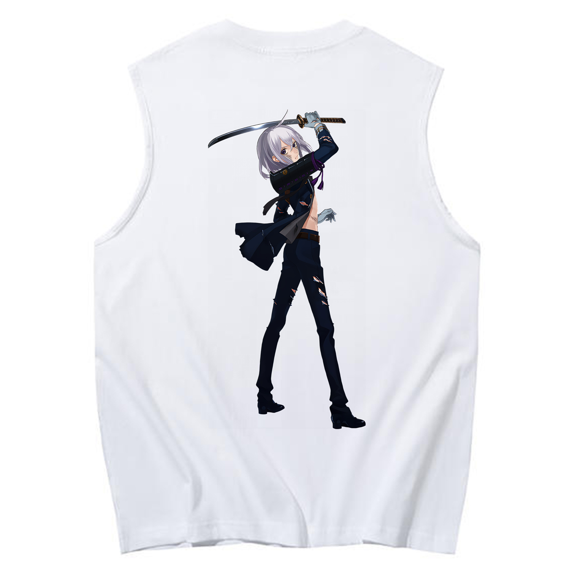 （画像用） 刀剣乱舞 Touken Ranbu コットン100％タンクトップ（背面プリント）