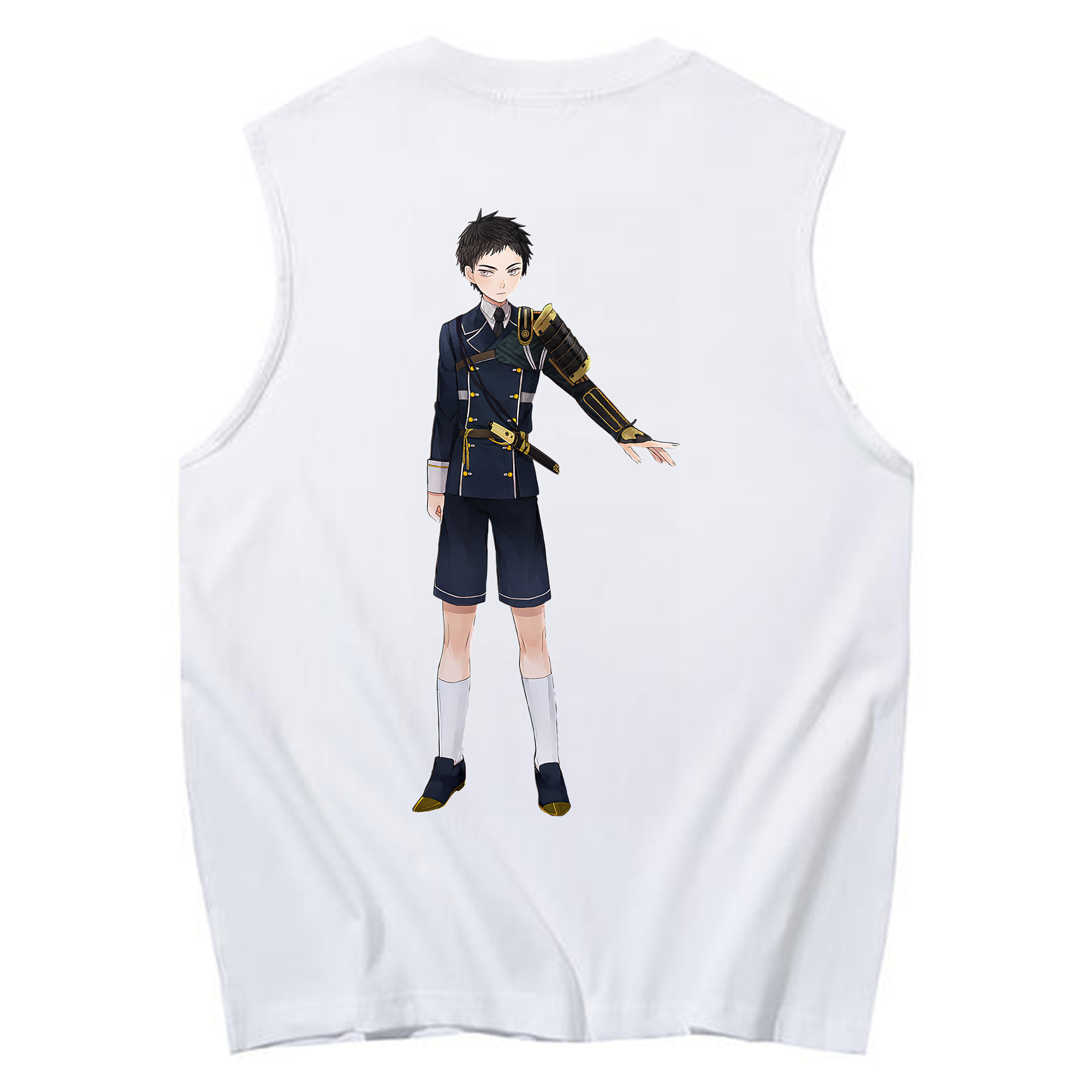 （画像用） 刀剣乱舞 Touken Ranbu コットン100％タンクトップ（背面プリント）