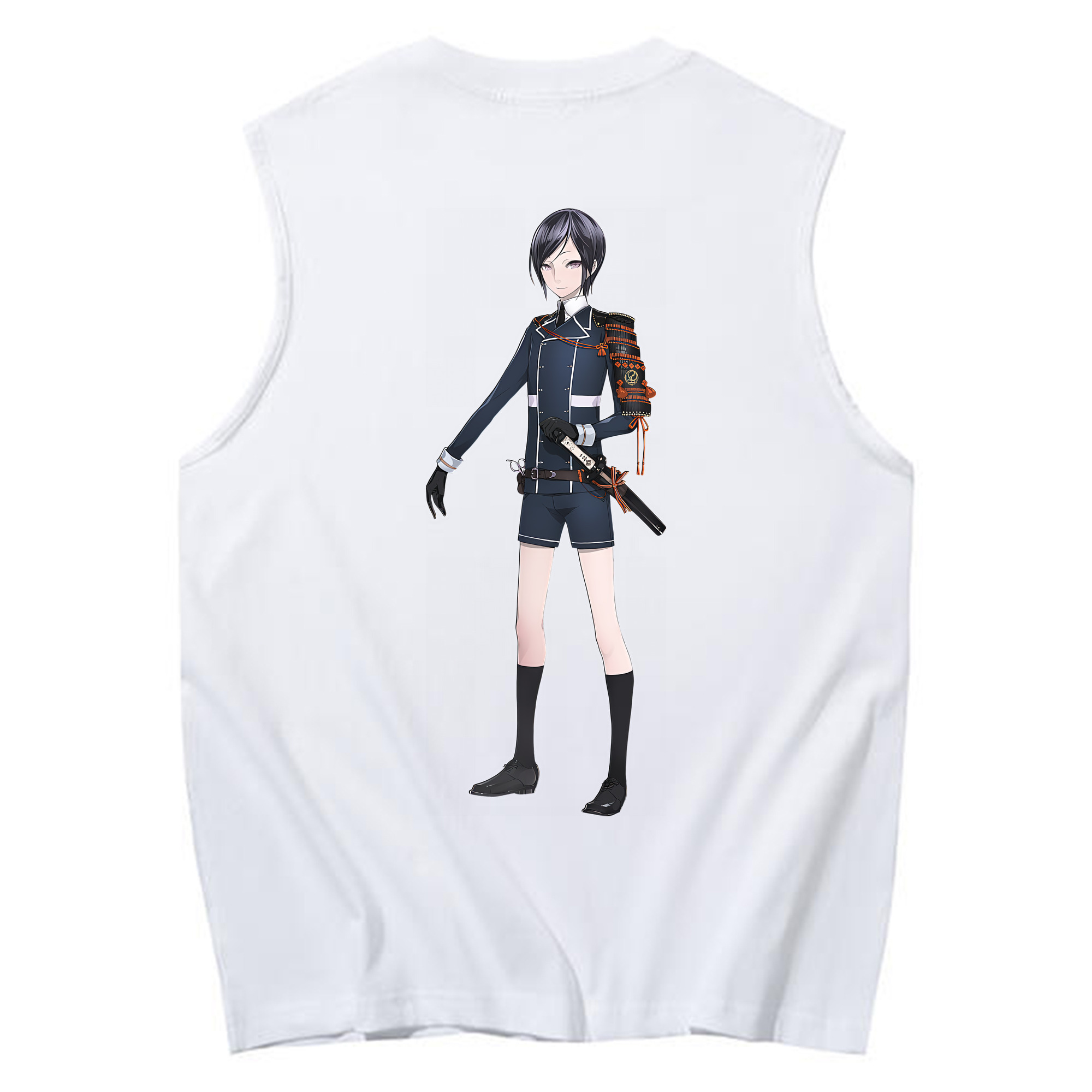 （画像用） 刀剣乱舞 Touken Ranbu コットン100％タンクトップ（背面プリント）