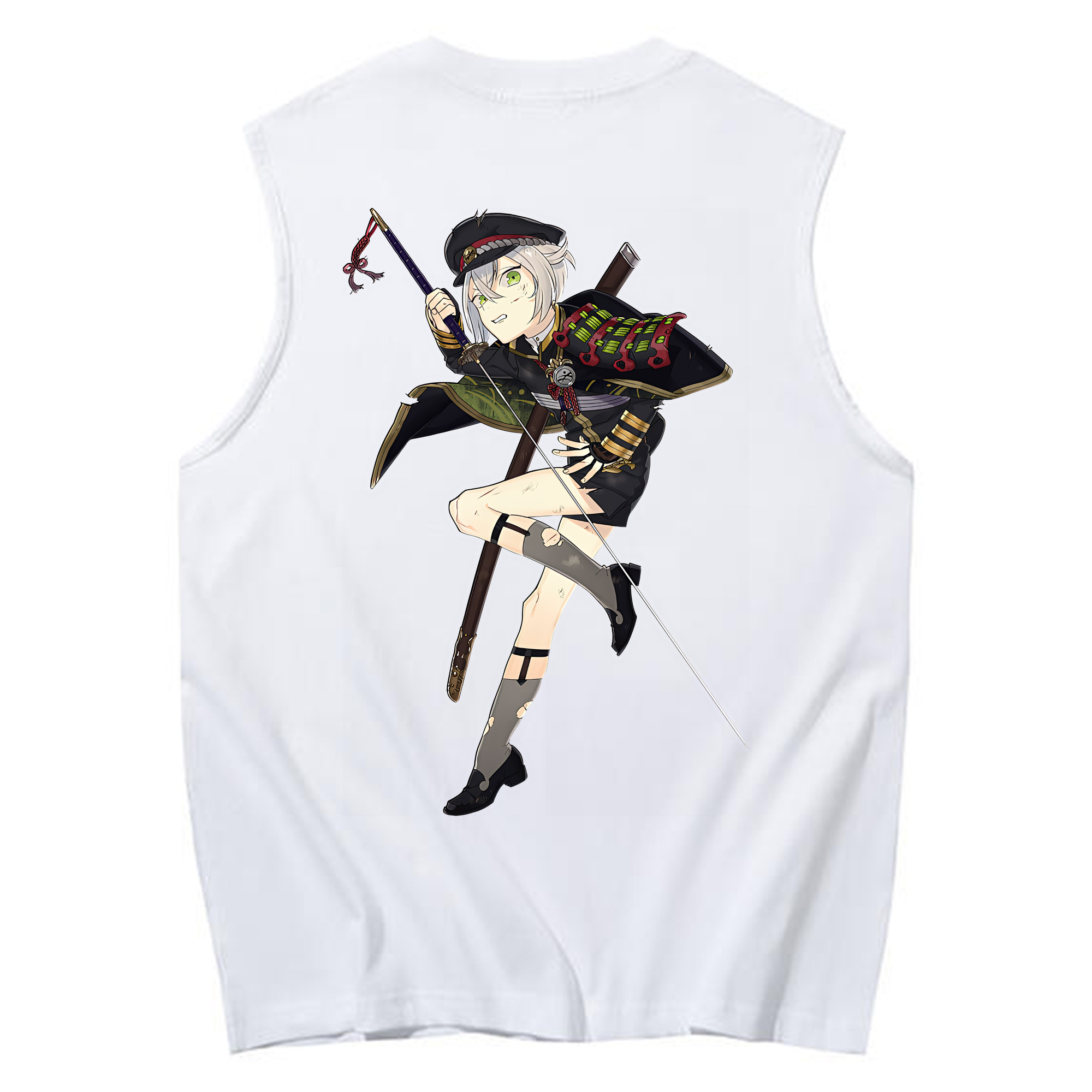 （画像用） 刀剣乱舞 Touken Ranbu コットン100％タンクトップ（背面プリント）