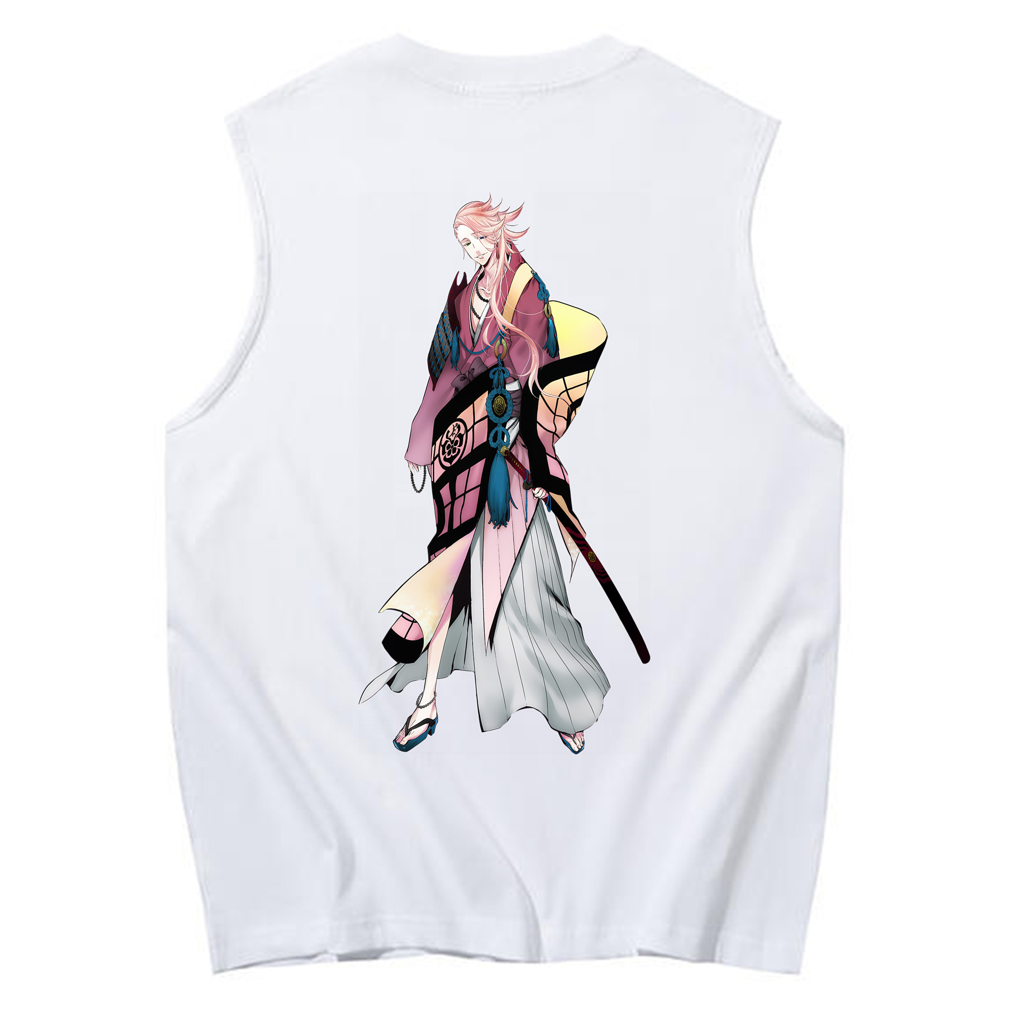 （画像用） 刀剣乱舞 Touken Ranbu コットン100％タンクトップ（背面プリント）