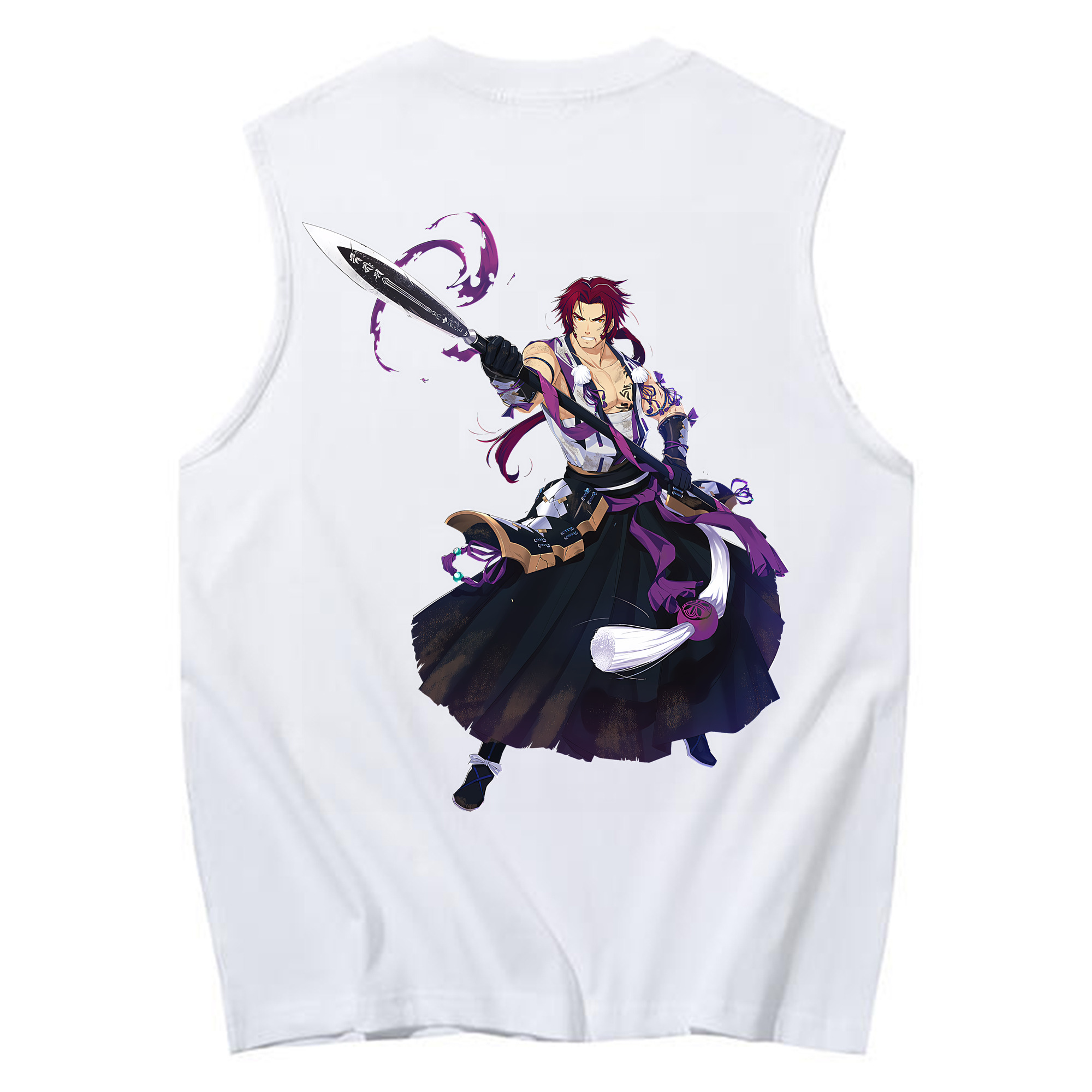 （画像用） 刀剣乱舞 Touken Ranbu コットン100％タンクトップ（背面プリント）
