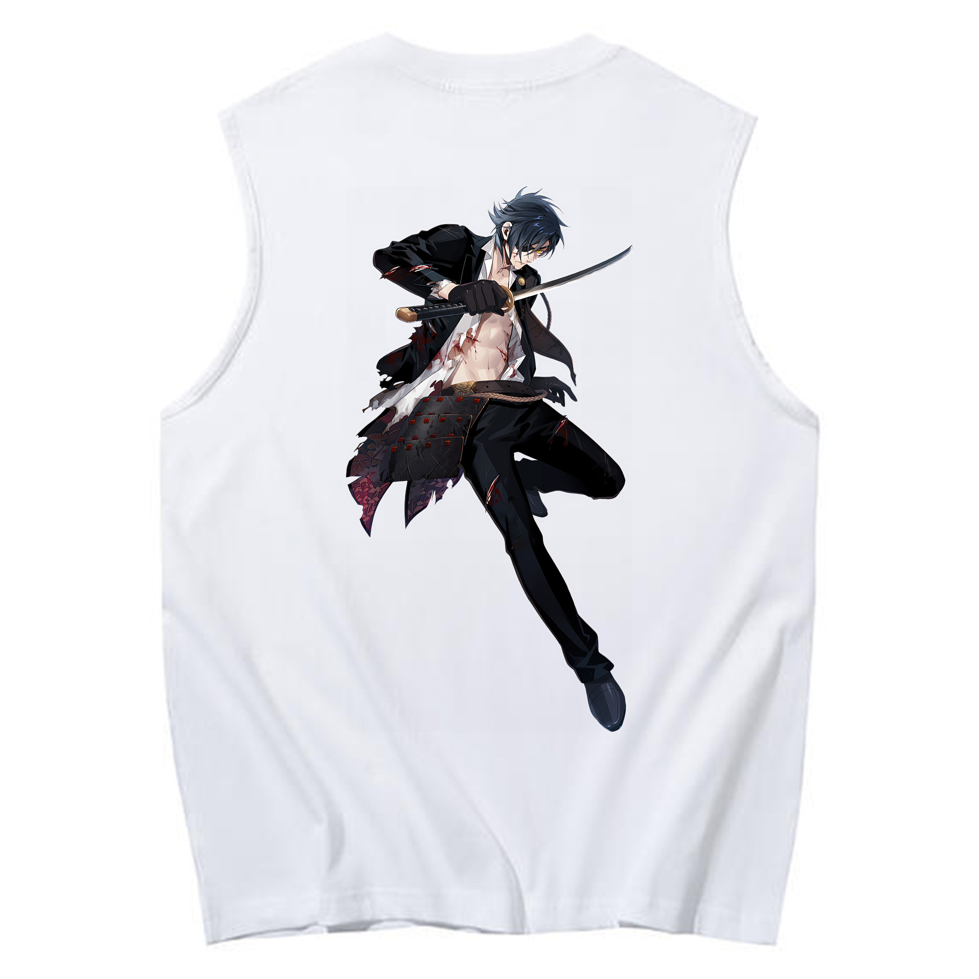 （画像用） 刀剣乱舞 Touken Ranbu コットン100％タンクトップ（背面プリント）