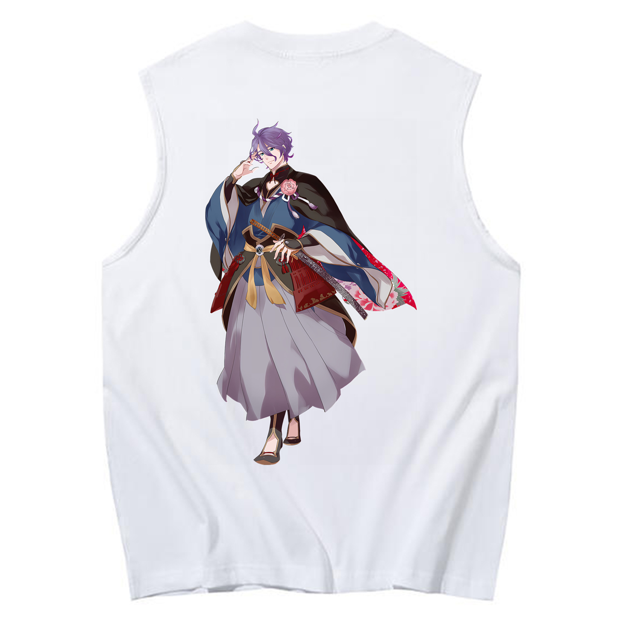 （画像用） 刀剣乱舞 Touken Ranbu コットン100％タンクトップ（背面プリント）