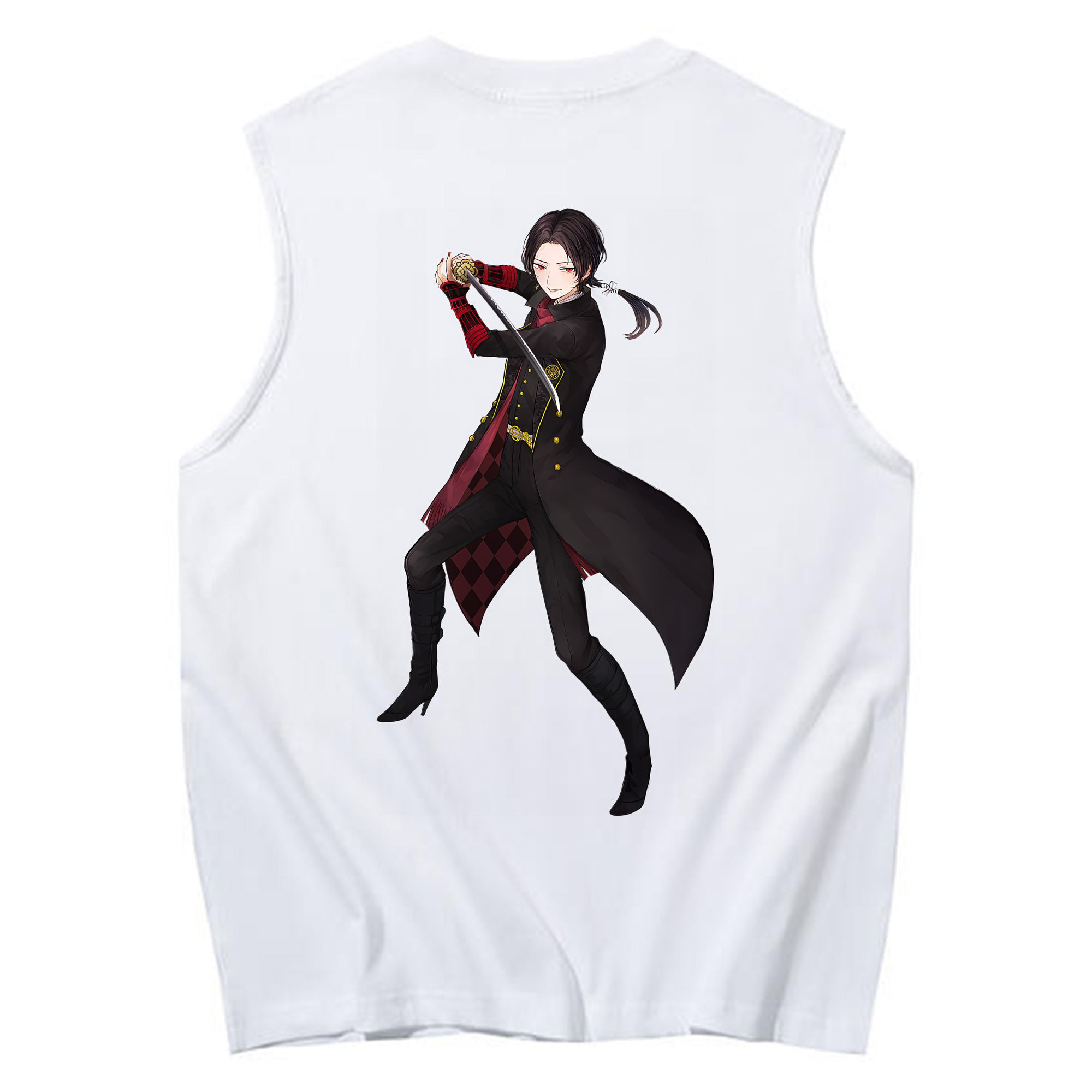 （画像用） 刀剣乱舞 Touken Ranbu コットン100％タンクトップ（背面プリント）