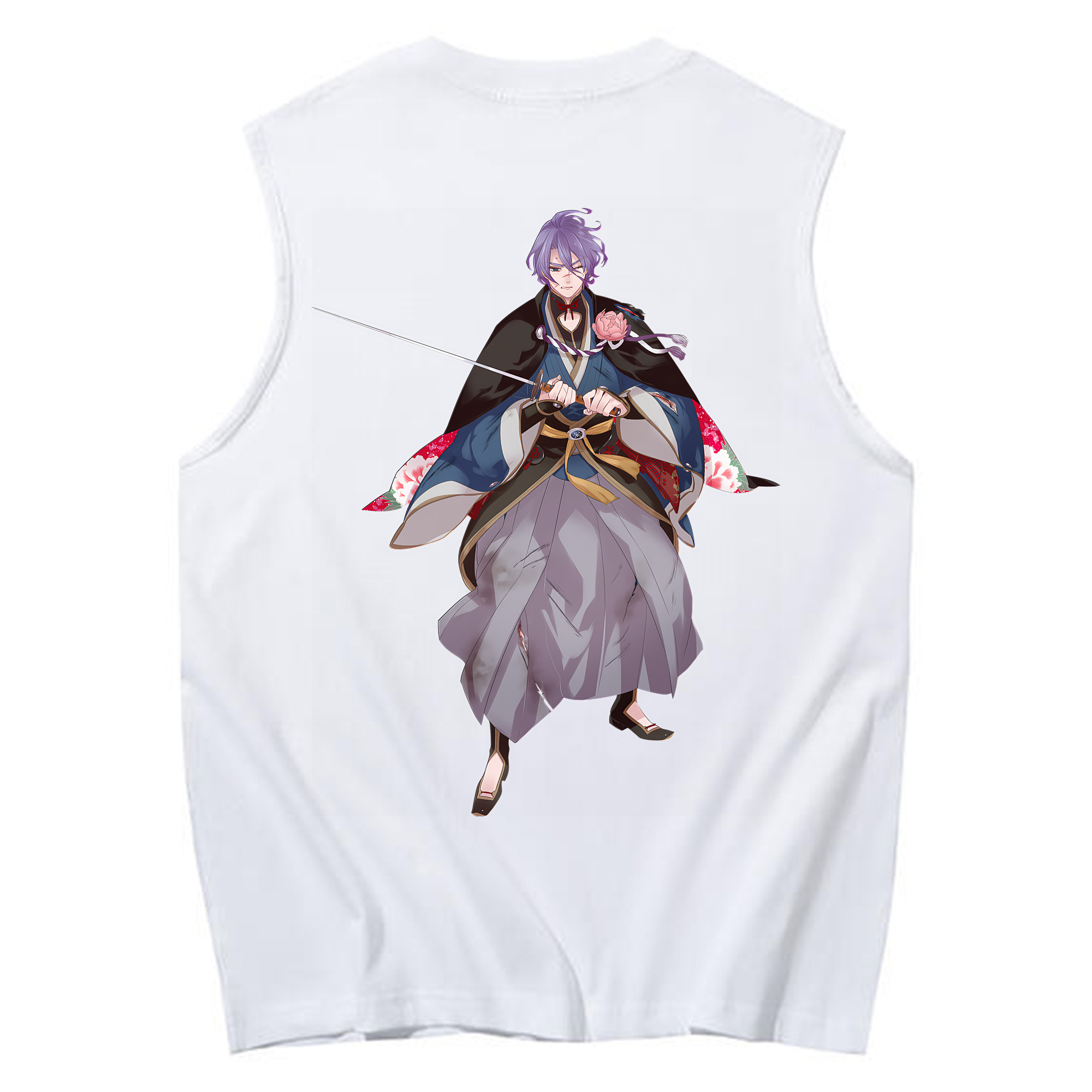 （画像用） 刀剣乱舞 Touken Ranbu コットン100％タンクトップ（背面プリント）