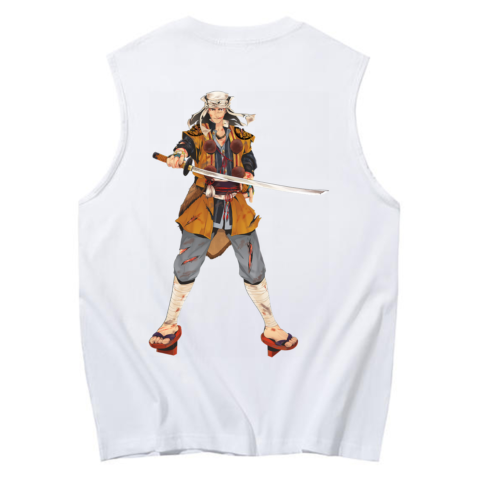 （画像用） 刀剣乱舞 Touken Ranbu コットン100％タンクトップ（背面プリント）