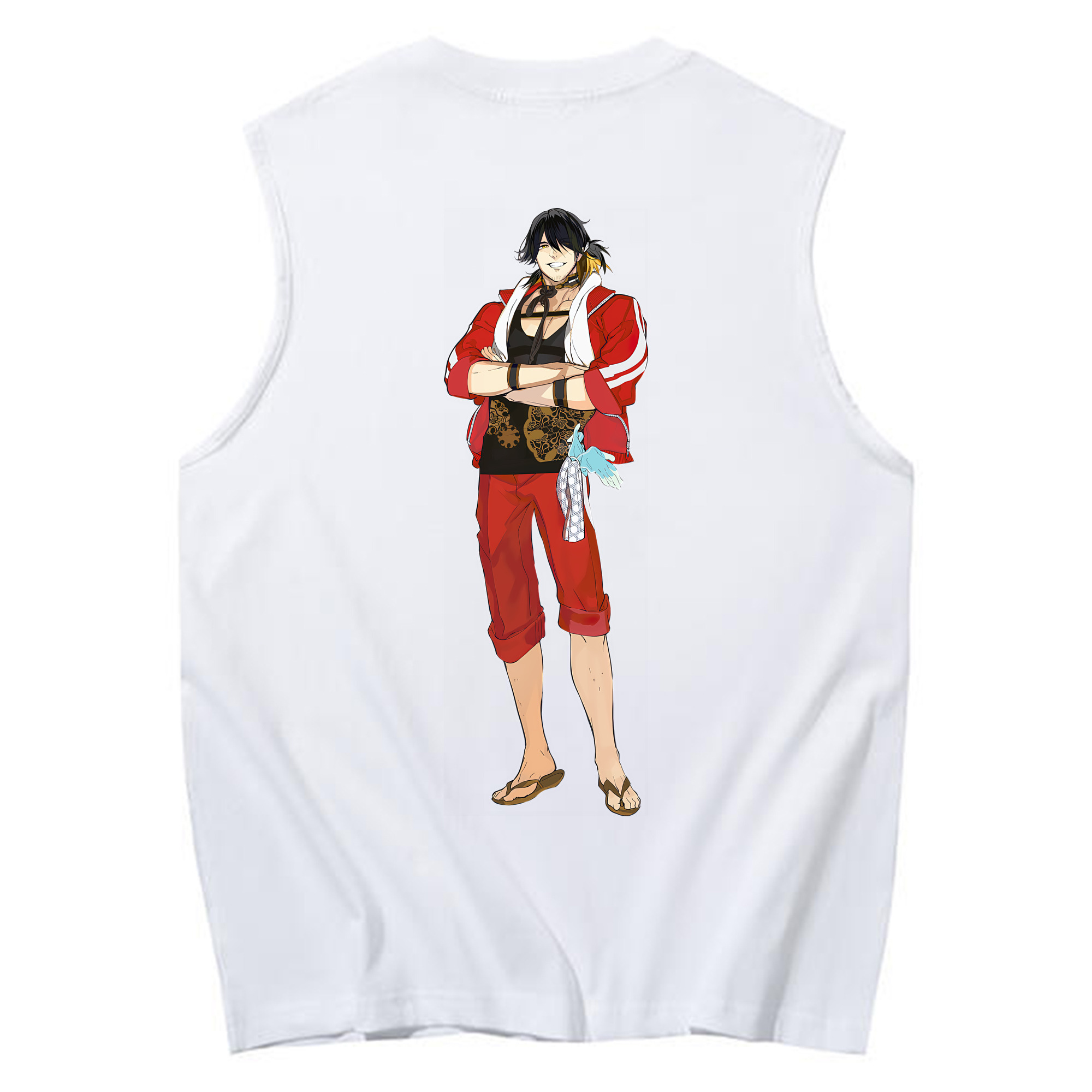 （画像用） 刀剣乱舞 Touken Ranbu コットン100％タンクトップ（背面プリント）