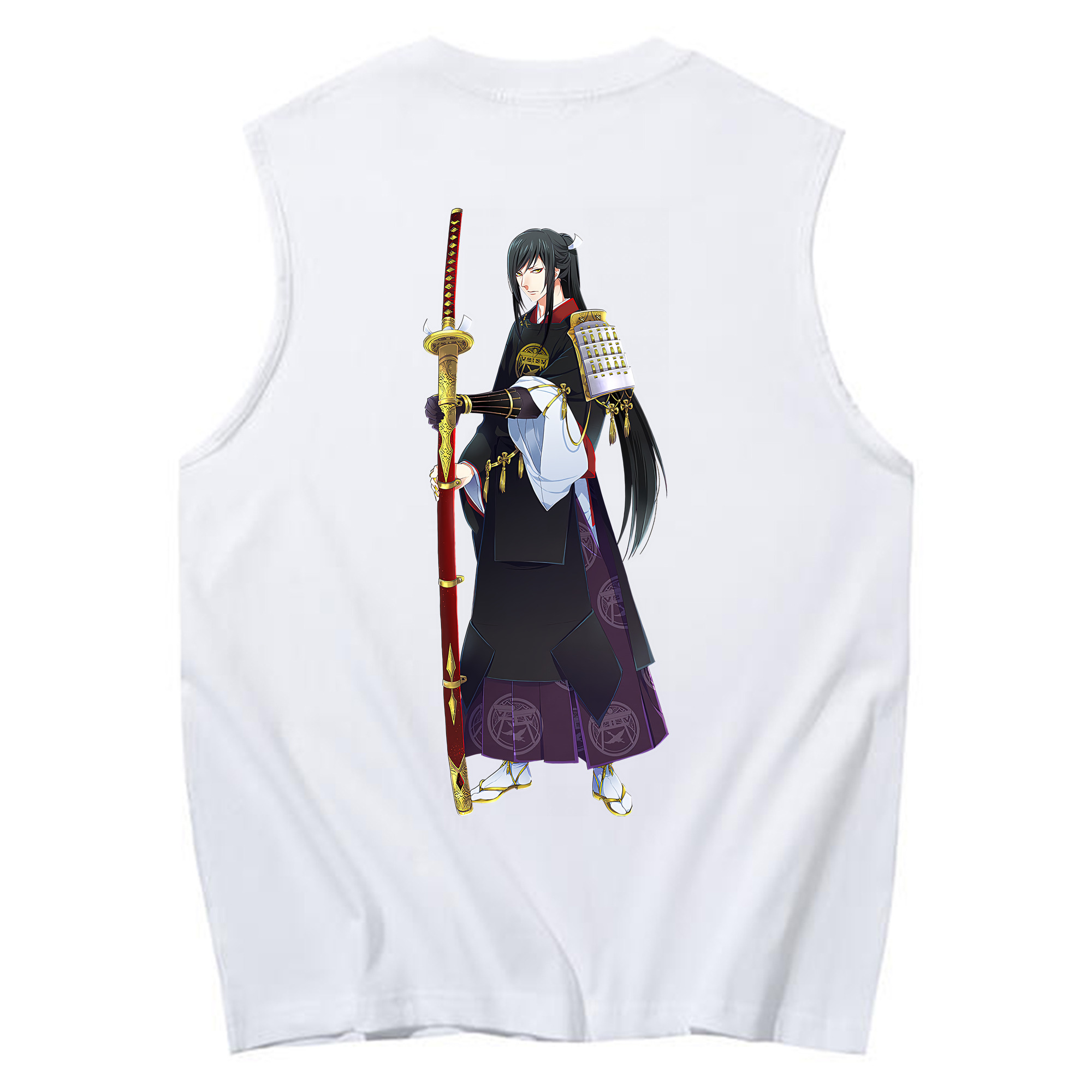 （画像用） 刀剣乱舞 Touken Ranbu コットン100％タンクトップ（背面プリント）