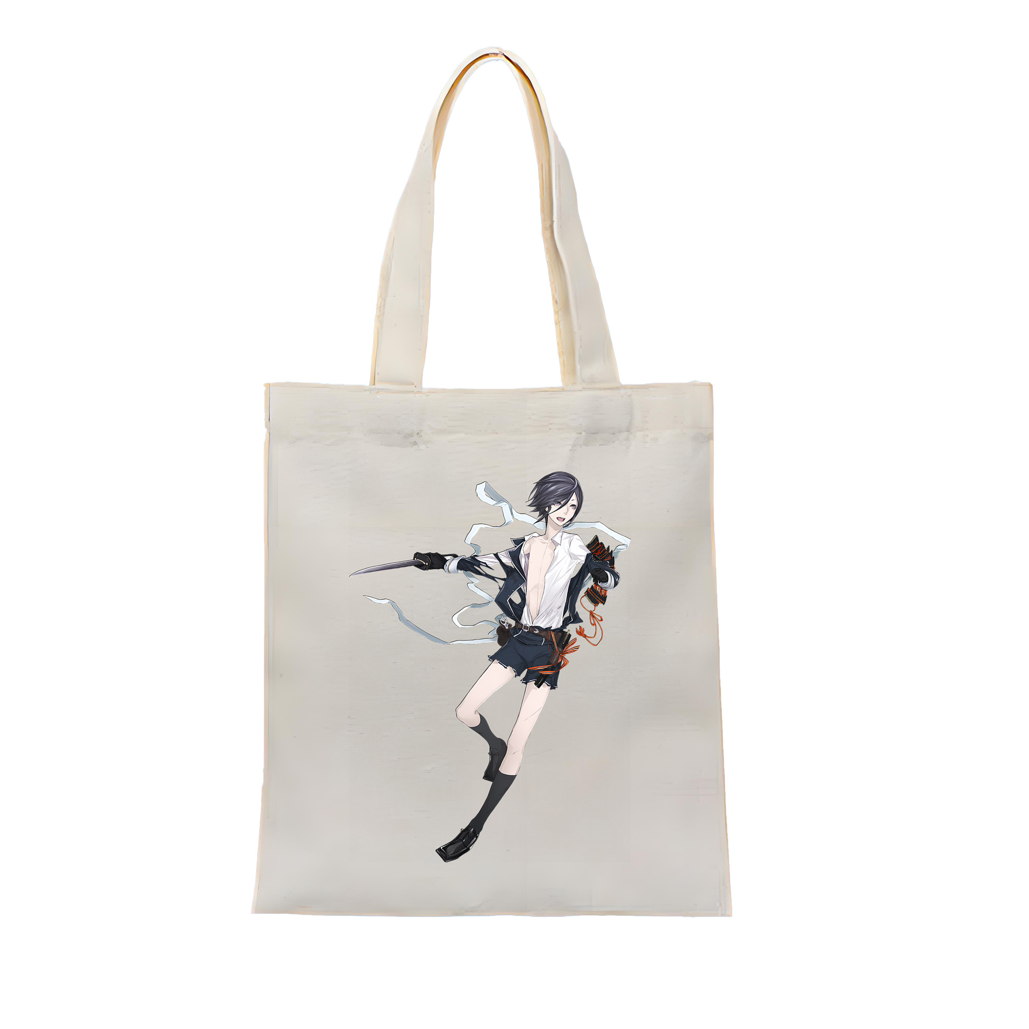 （画像用） 刀剣乱舞 Touken Ranbu 縦型キャンバス生地手提げバッグ　トートバッグ