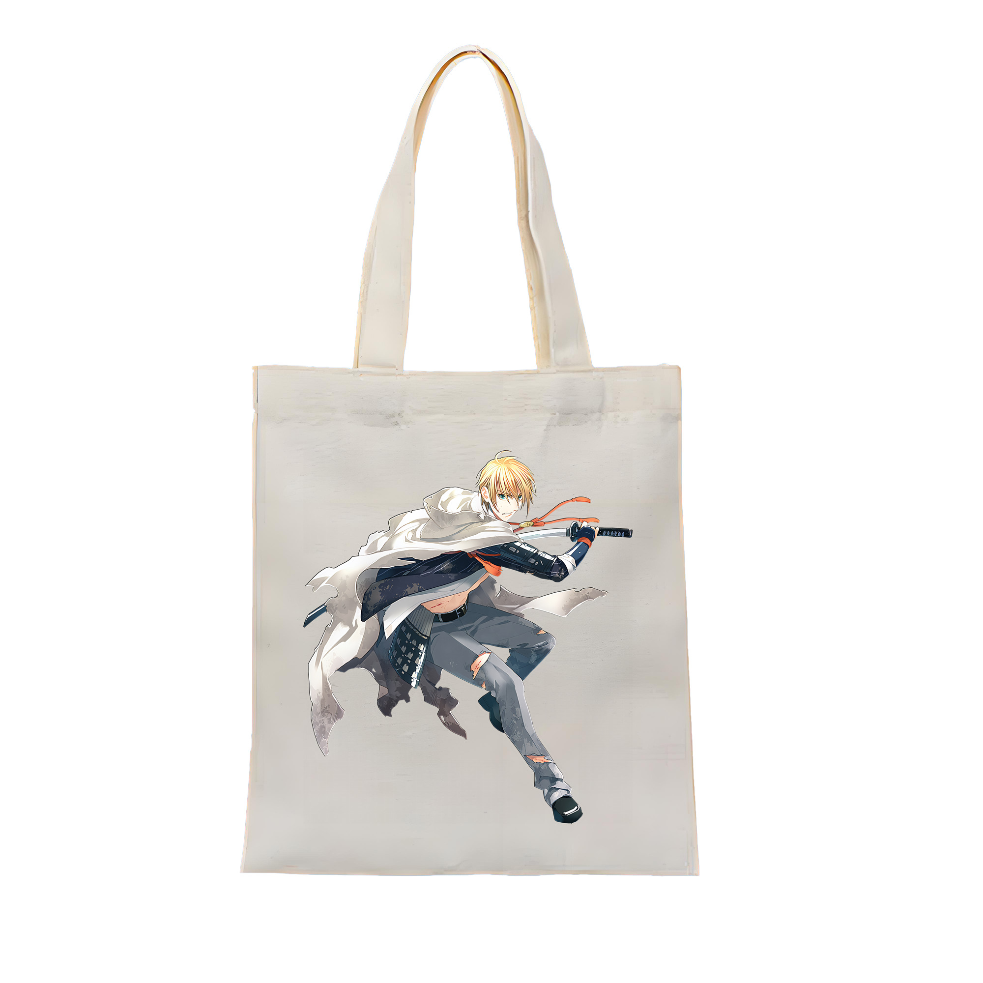 （画像用） 刀剣乱舞 Touken Ranbu 縦型キャンバス生地手提げバッグ　トートバッグ