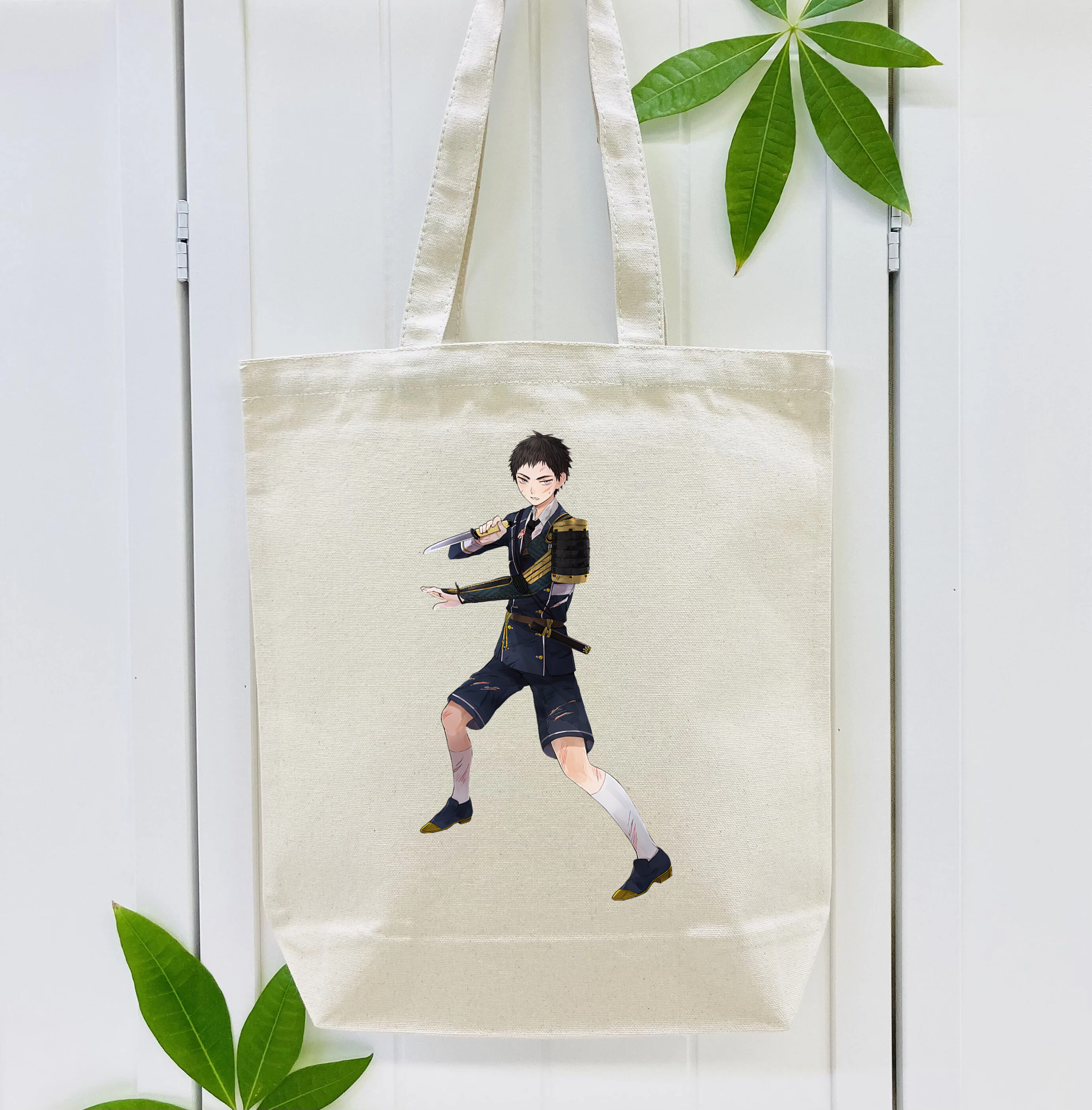 刀剣乱舞 Touken Ranbu 縦型キャンバス生地手提げバッグ　トートバッグ