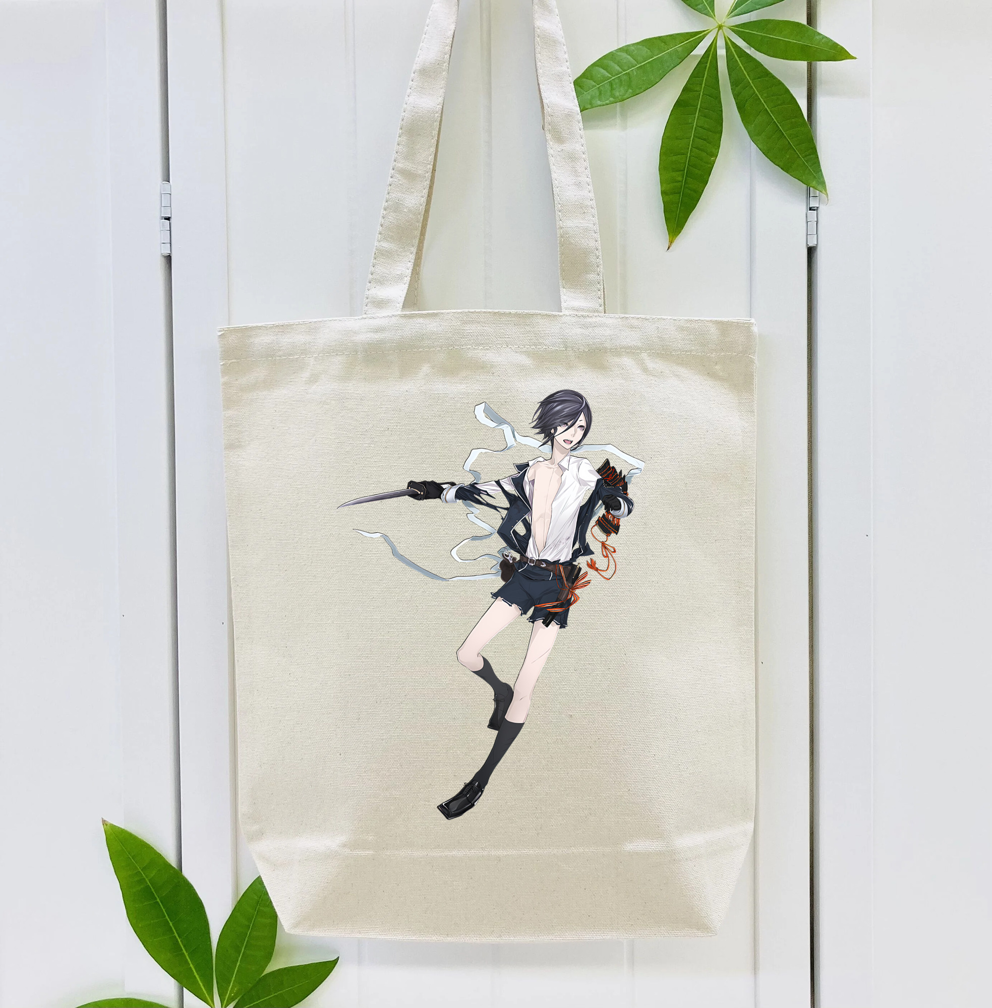 刀剣乱舞 Touken Ranbu 縦型キャンバス生地手提げバッグ　トートバッグ