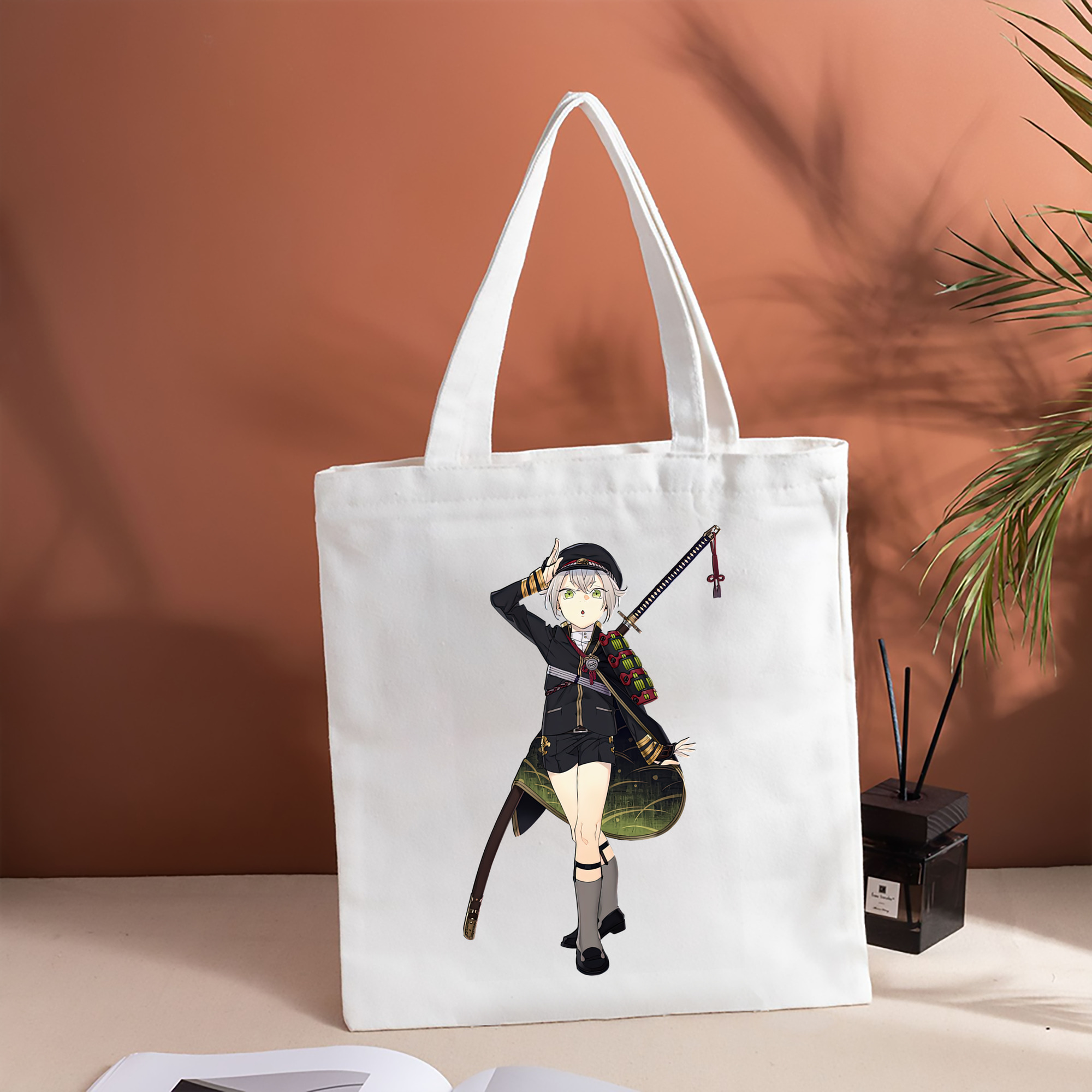 刀剣乱舞 Touken Ranbu 縦型キャンバス生地手提げバッグ　トートバッグ