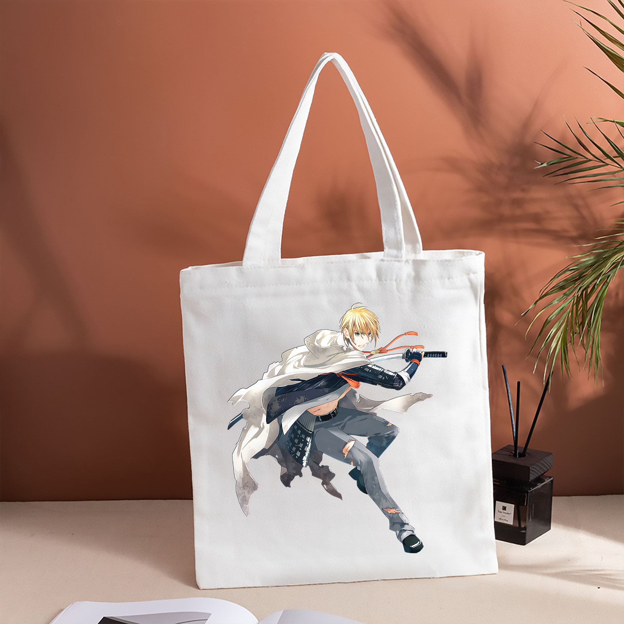 刀剣乱舞 Touken Ranbu 縦型キャンバス生地手提げバッグ　トートバッグ
