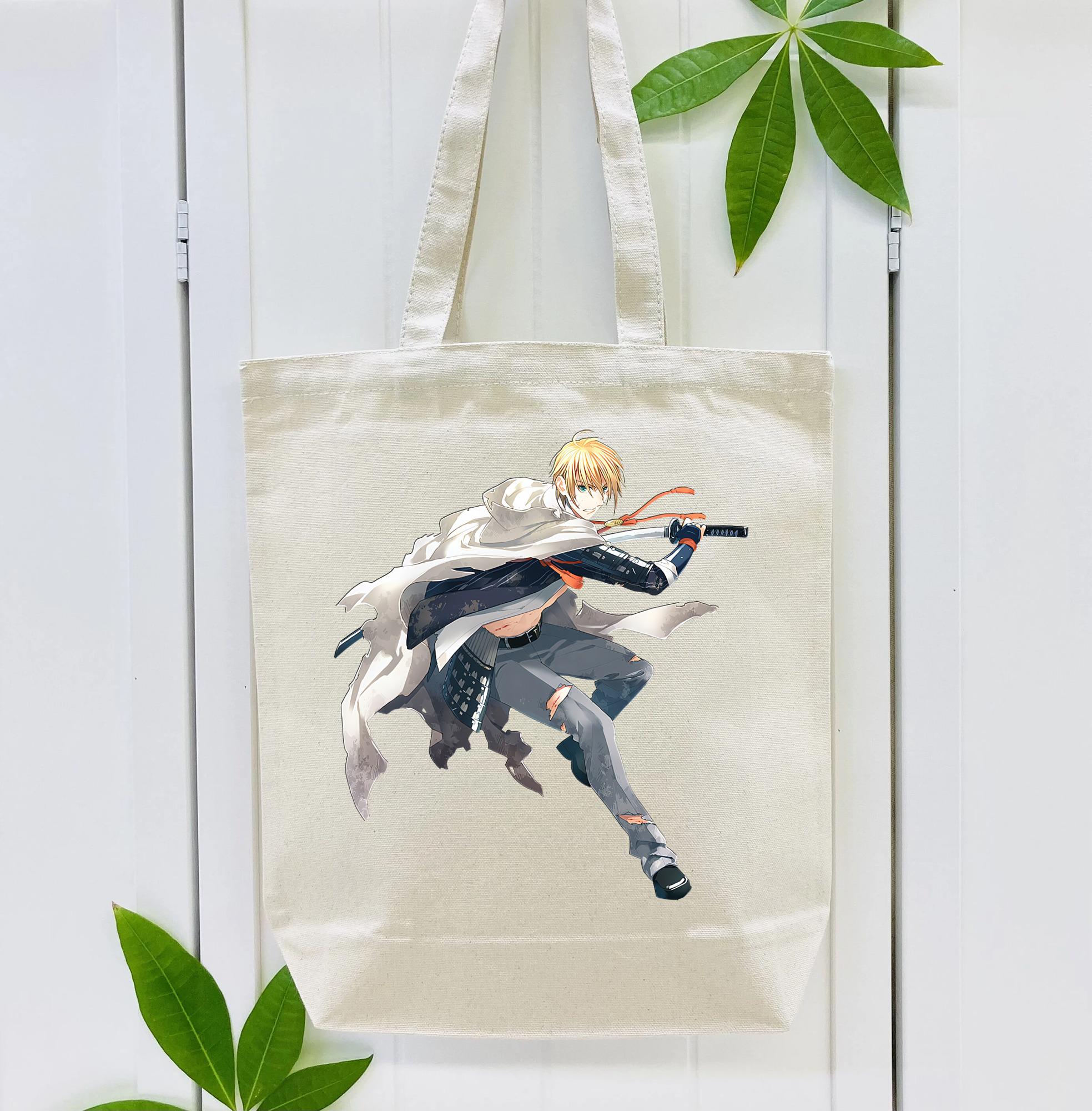 刀剣乱舞 Touken Ranbu 縦型キャンバス生地手提げバッグ　トートバッグ