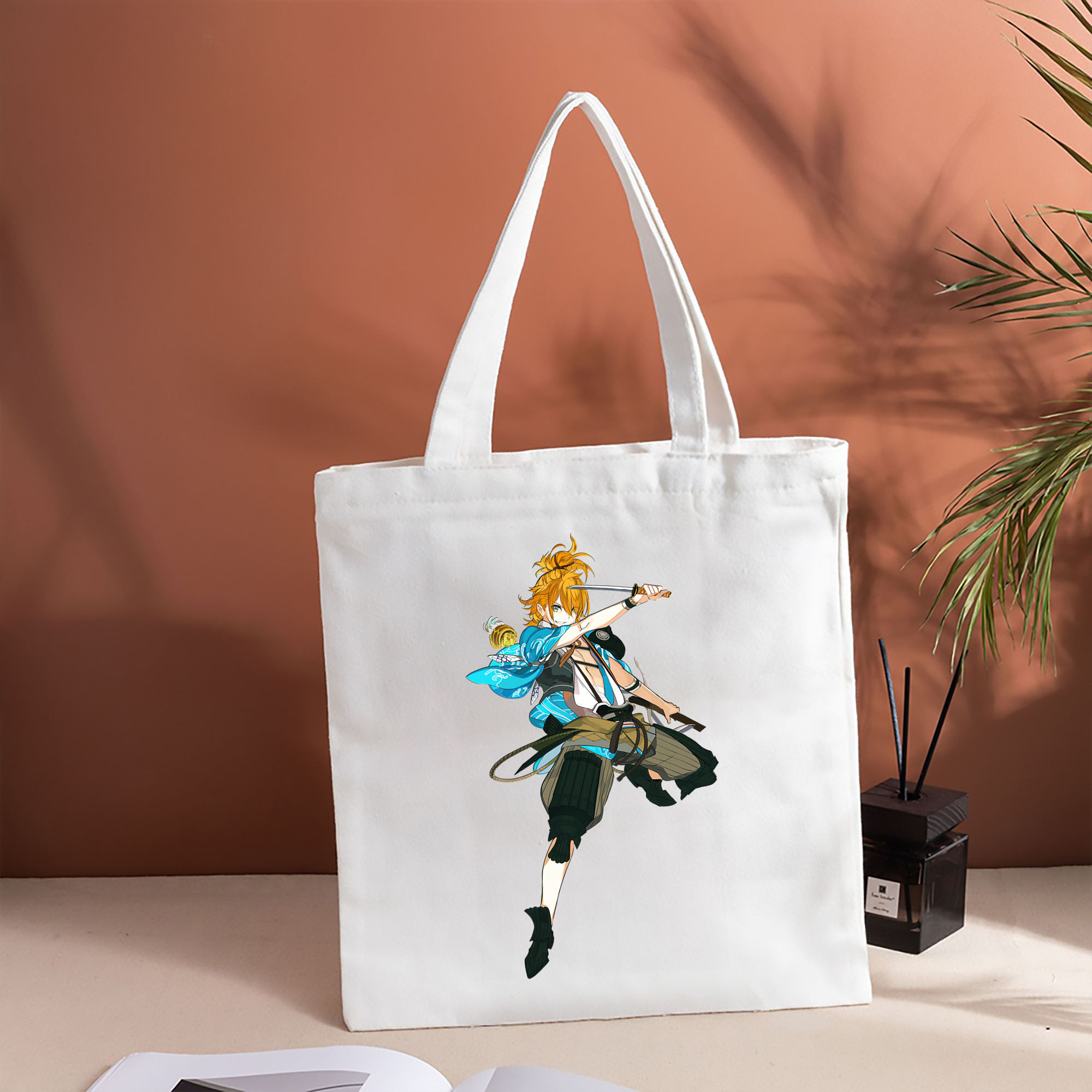 刀剣乱舞 Touken Ranbu 縦型キャンバス生地手提げバッグ　トートバッグ