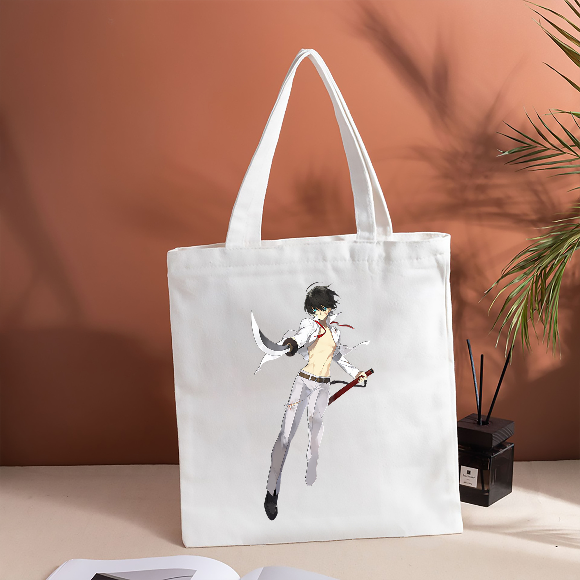 刀剣乱舞 Touken Ranbu 縦型キャンバス生地手提げバッグ　トートバッグ