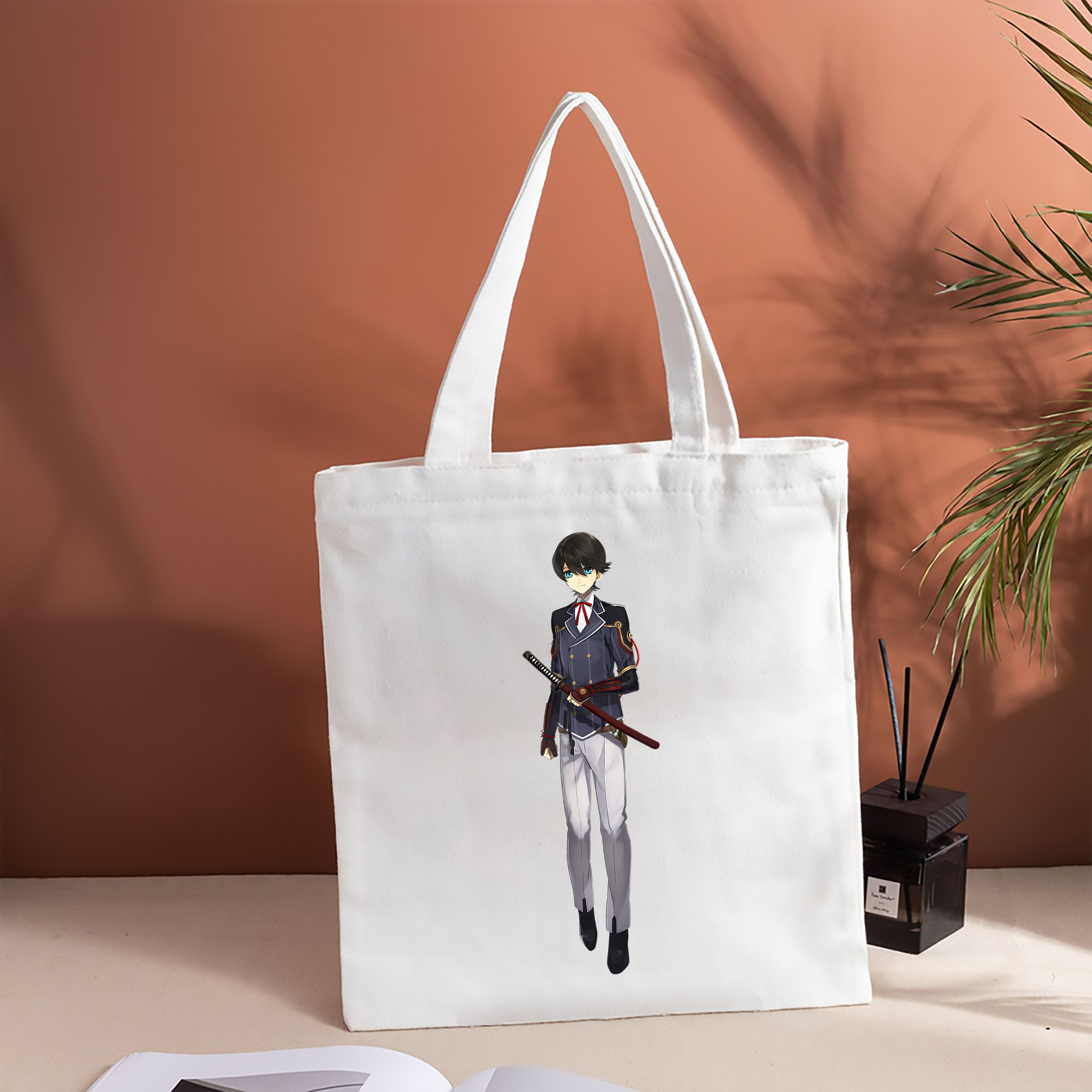 刀剣乱舞 Touken Ranbu 縦型キャンバス生地手提げバッグ　トートバッグ
