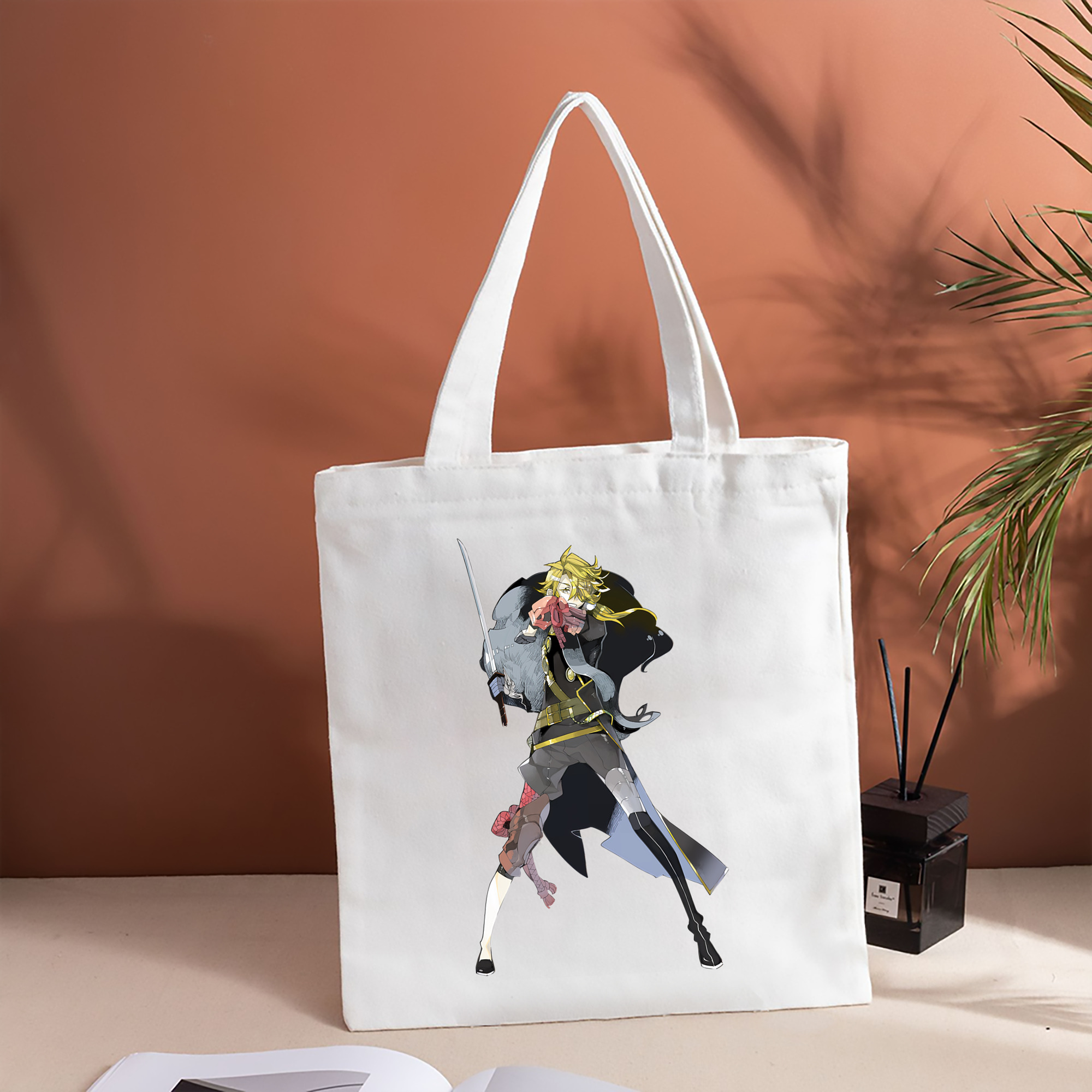 刀剣乱舞 Touken Ranbu 縦型キャンバス生地手提げバッグ　トートバッグ