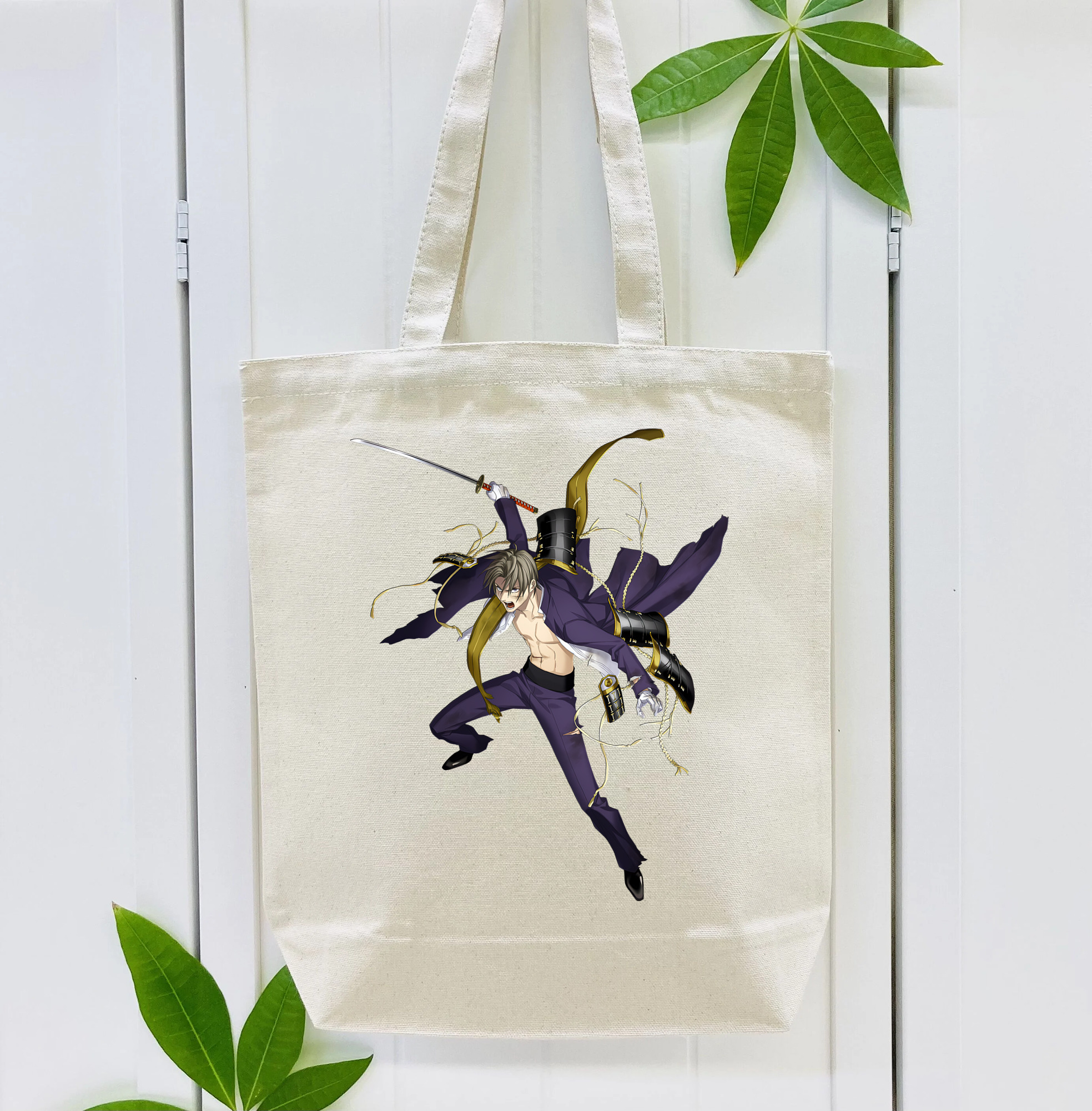 刀剣乱舞 Touken Ranbu 縦型キャンバス生地手提げバッグ　トートバッグ