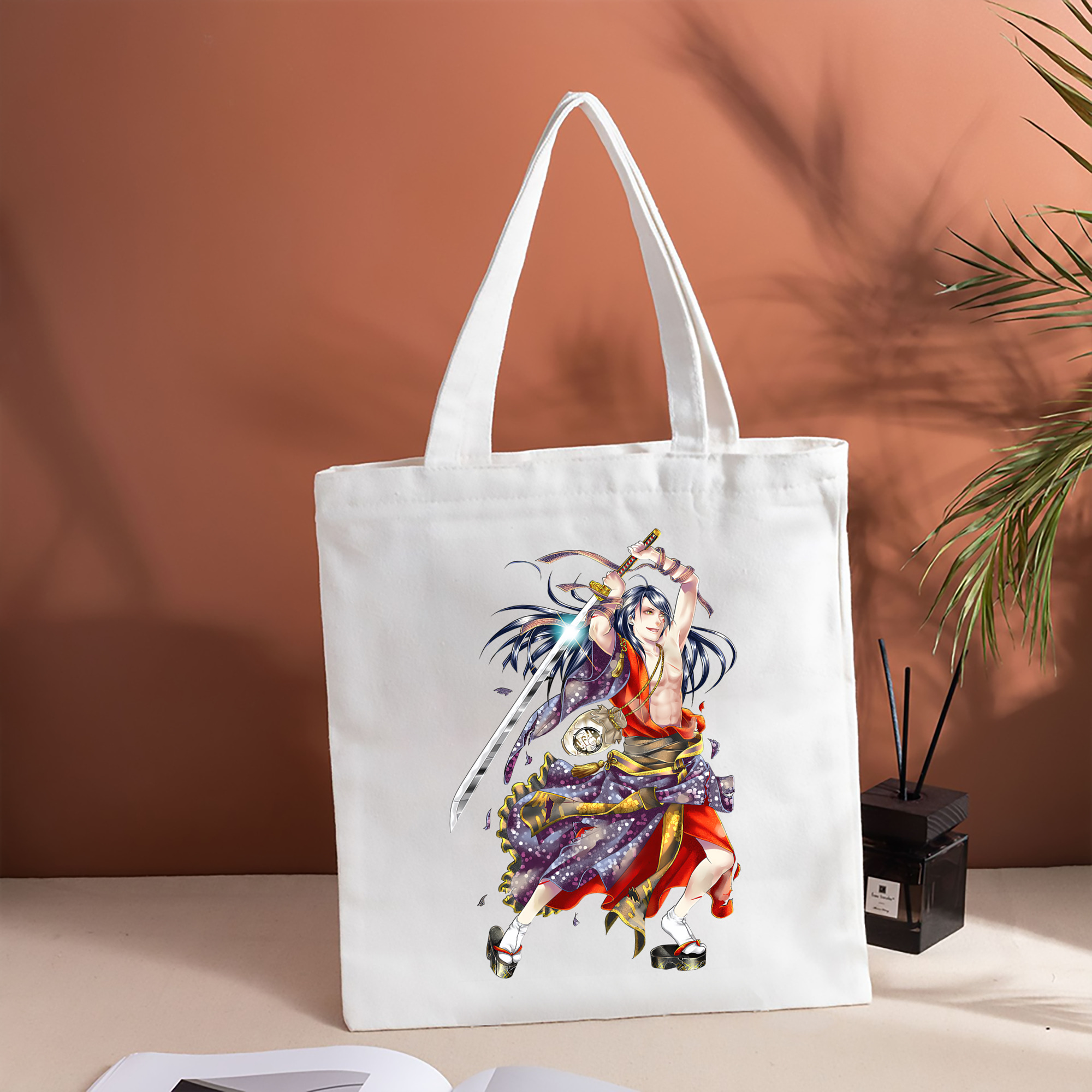 刀剣乱舞 Touken Ranbu 縦型キャンバス生地手提げバッグ　トートバッグ