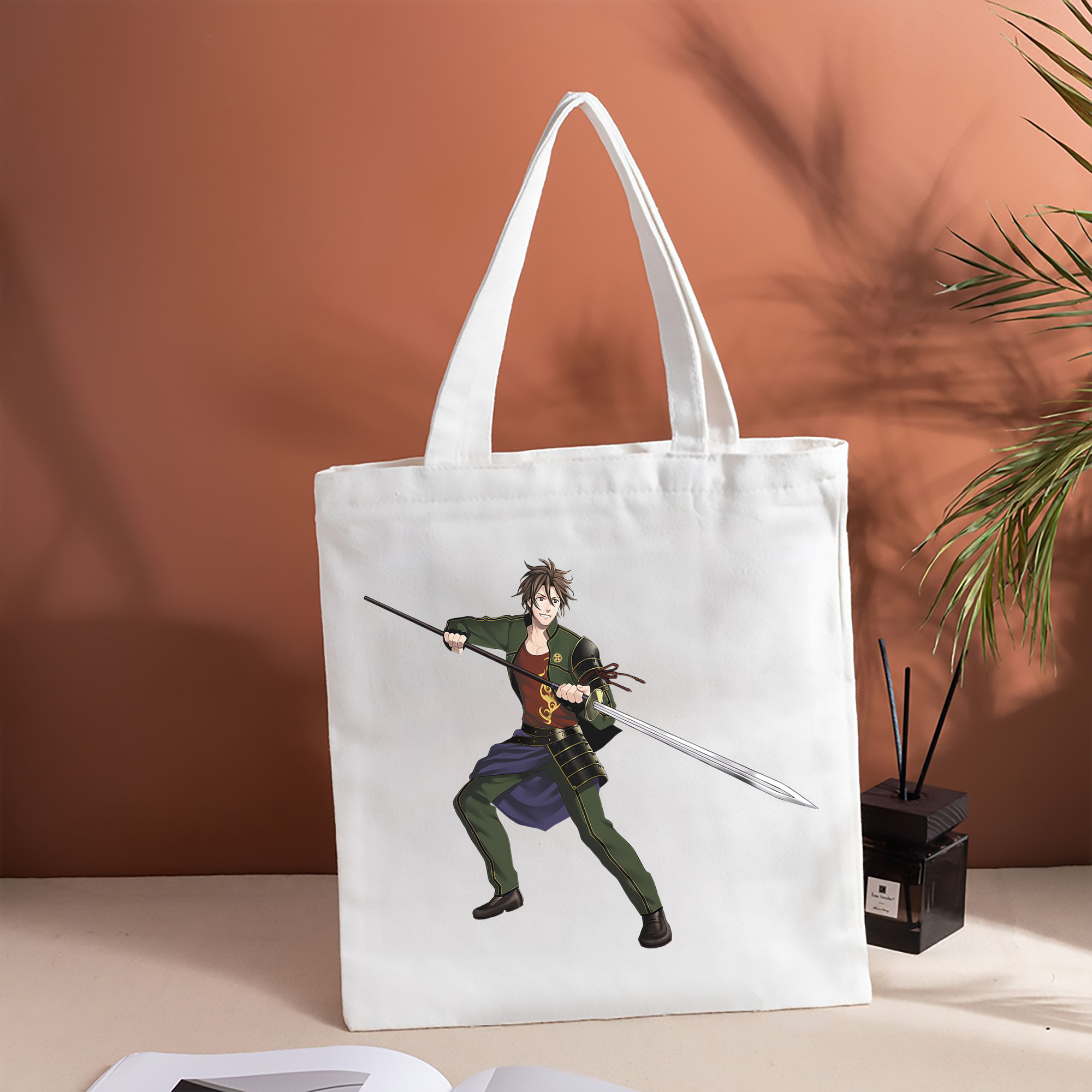 刀剣乱舞 Touken Ranbu 縦型キャンバス生地手提げバッグ　トートバッグ