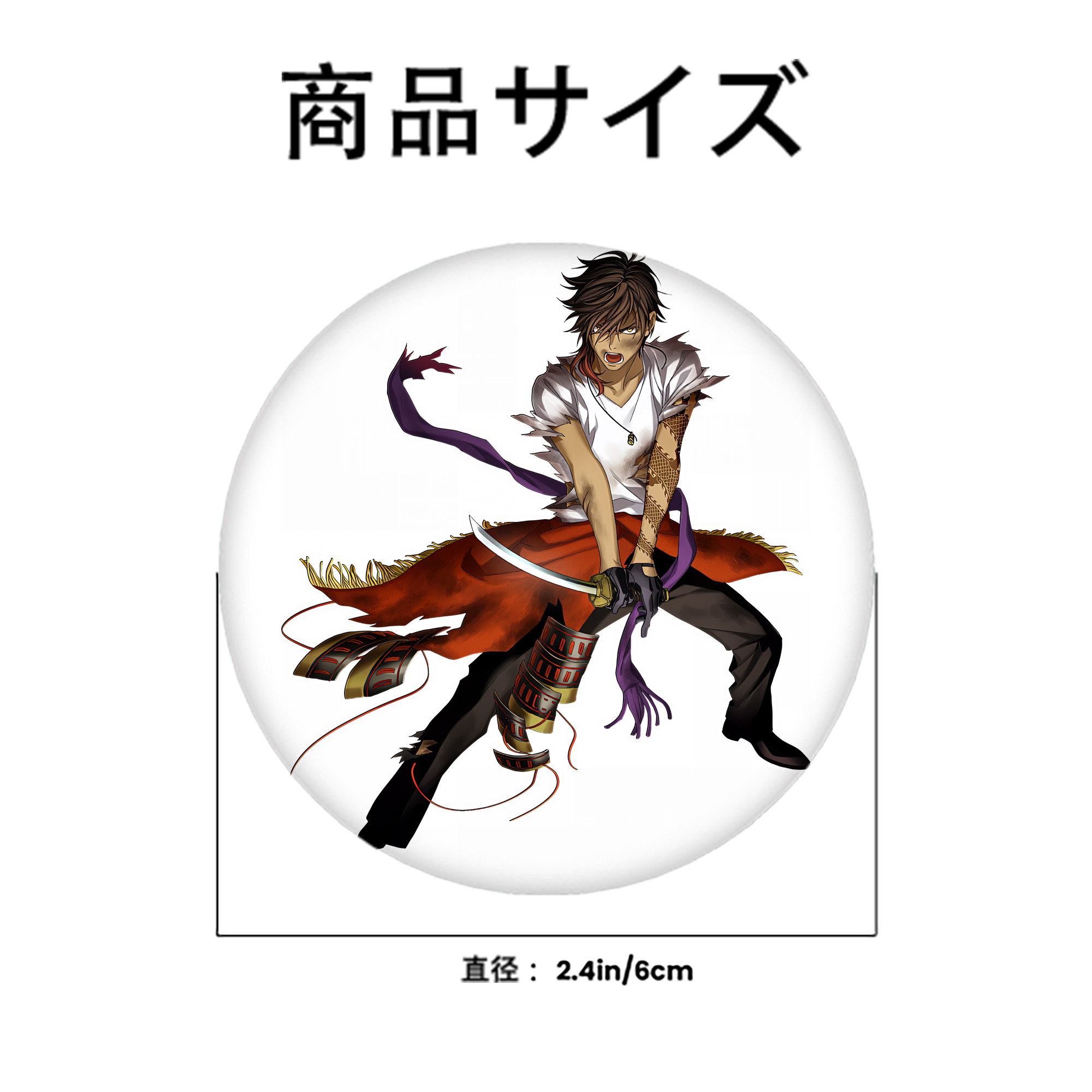刀剣乱舞 Touken Ranbu 6cm 缶バッジ 複数セット