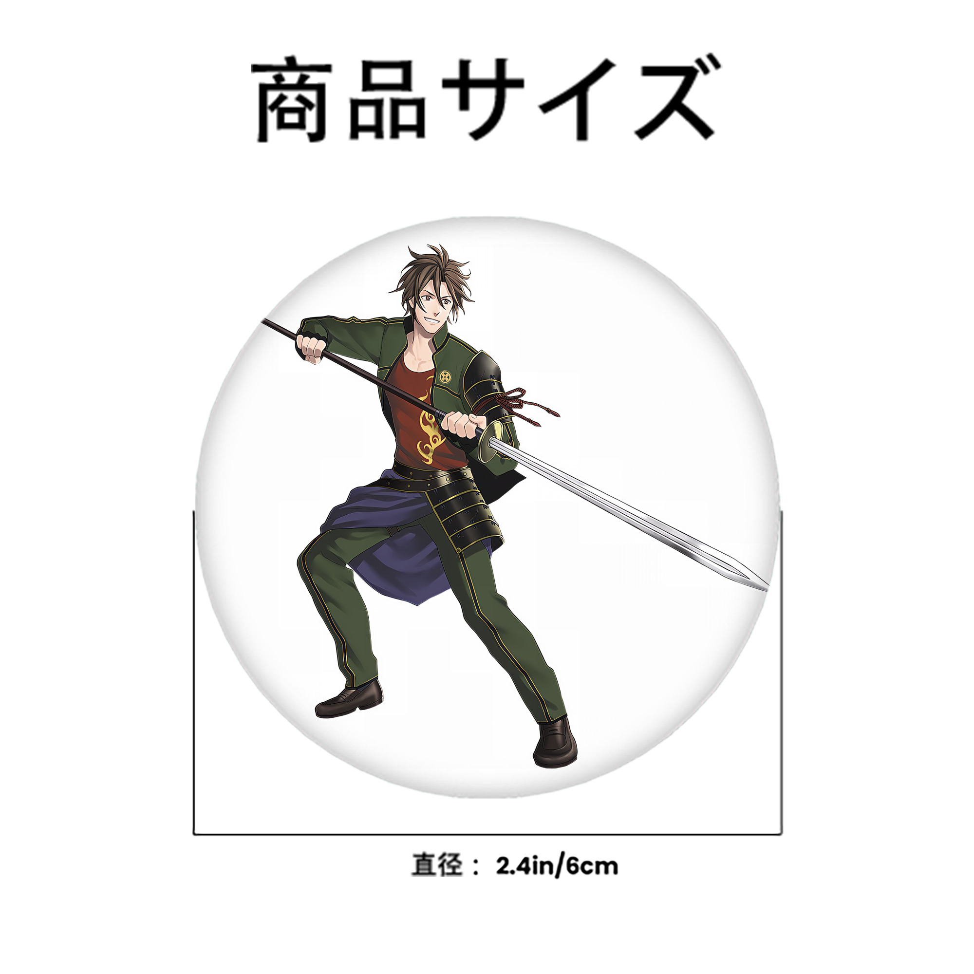 刀剣乱舞 Touken Ranbu 6cm 缶バッジ 複数セット