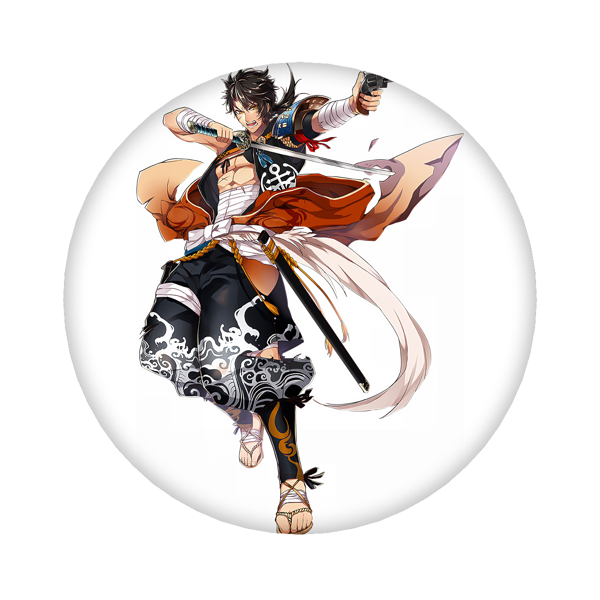 （画像用） 刀剣乱舞 Touken Ranbu 6cm 缶バッジ 複数セット